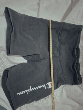 Champion Black Logo Athletic Shorts